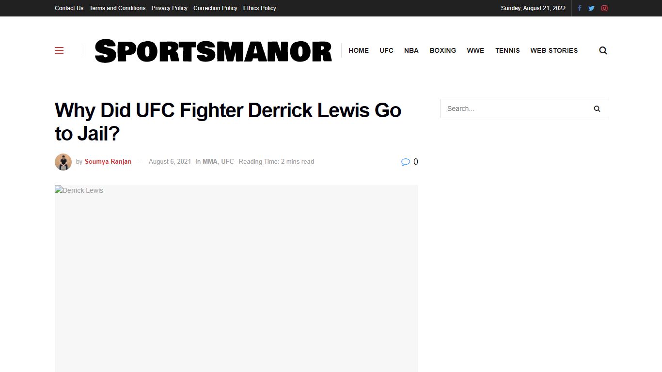 Why Did UFC Fighter Derrick Lewis Go to Jail? - Sportsmanor