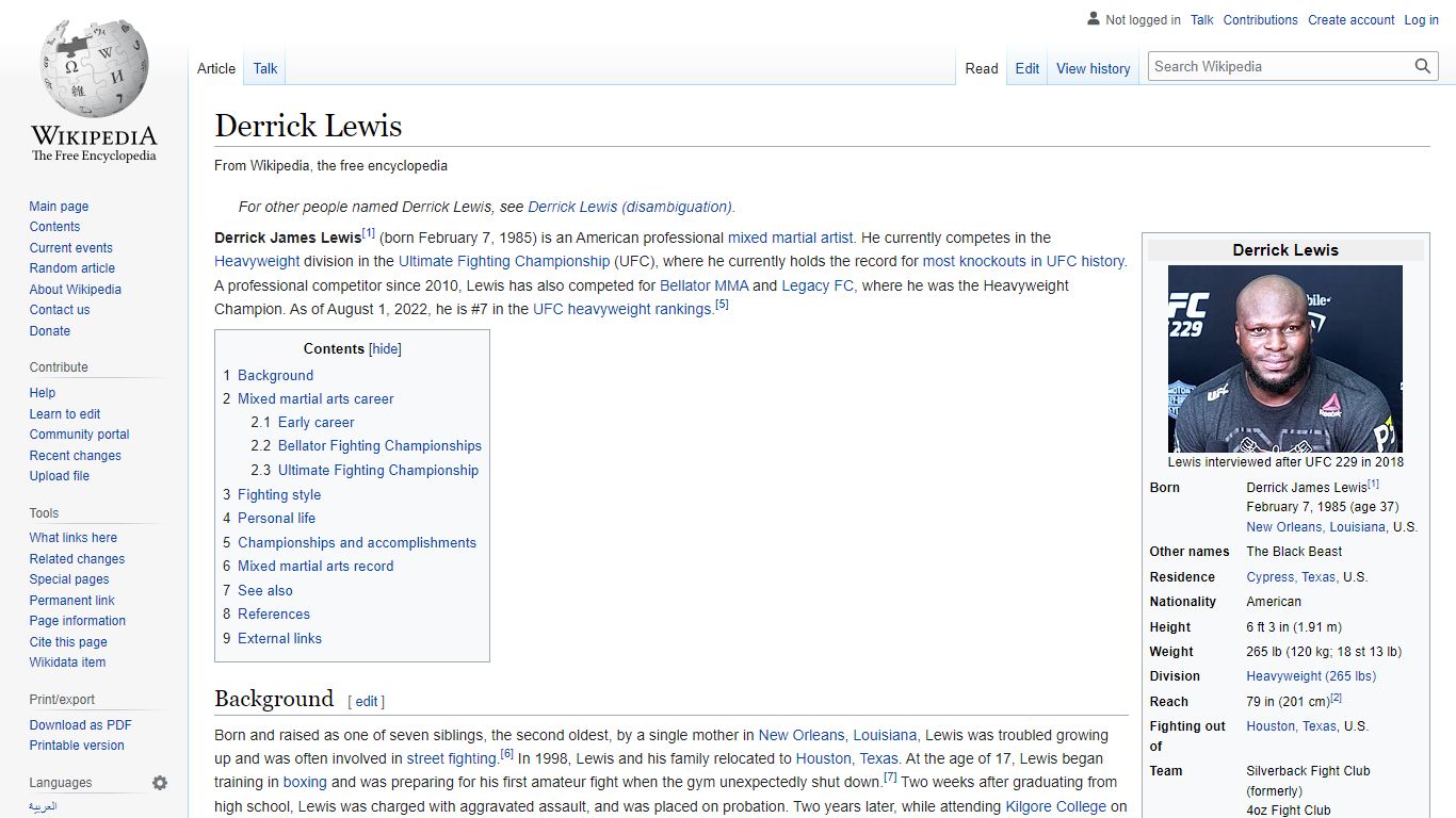 Derrick Lewis - Wikipedia